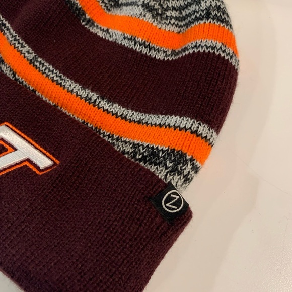 Virginia Tech Hokies ACC Gobblers Beanie Winter Knit Ski Hat Zephyr Brand New - Picture 4 of 7